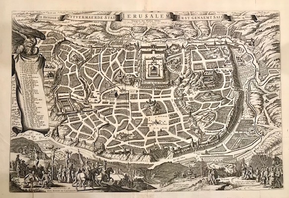 Visscher Nicolaes (1618-1709) De heylige en wytvermaerde Stadt Ierusalem eerst genaemt salem 1660 ca. Amsterdam 